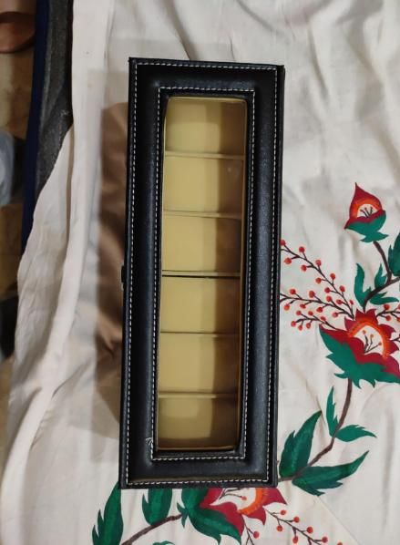 Premium Wood Watch Box Organiser with Glass Display Case